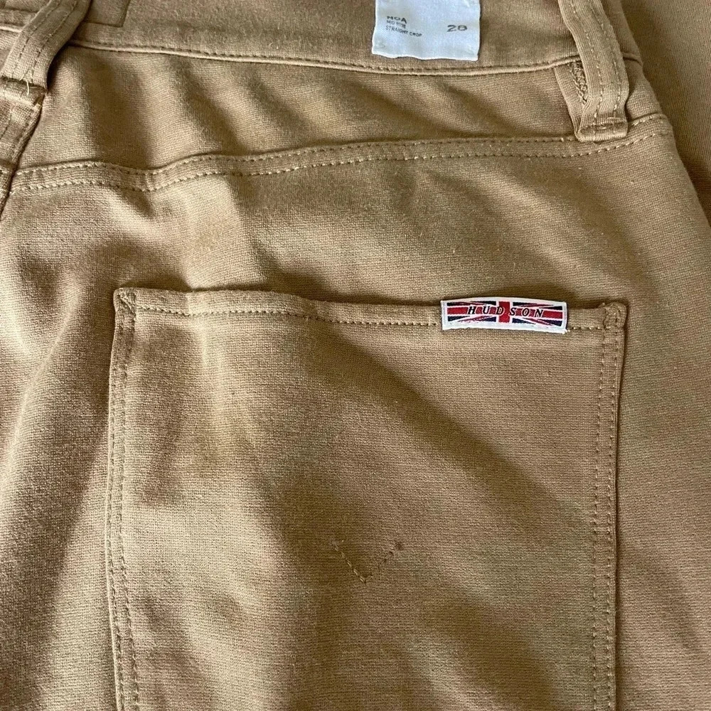 Hudson Noa tan knit straight crop pants - Picture 12 of 13